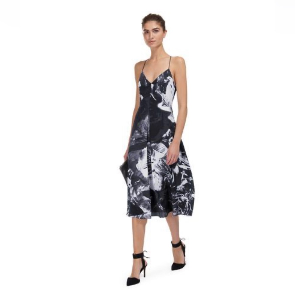 Whistles Blossmina Print Strappy Dress Size 4